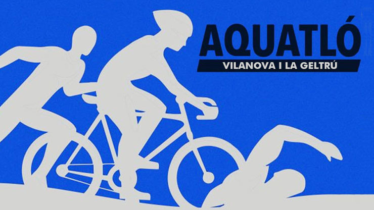 Banner de la carrera Aquatló de Vilanova